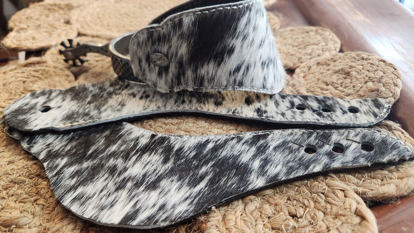 Cowhide Dovewing Spur Straps