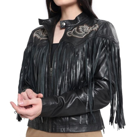 Wild Ones Leather Fringe Jacket